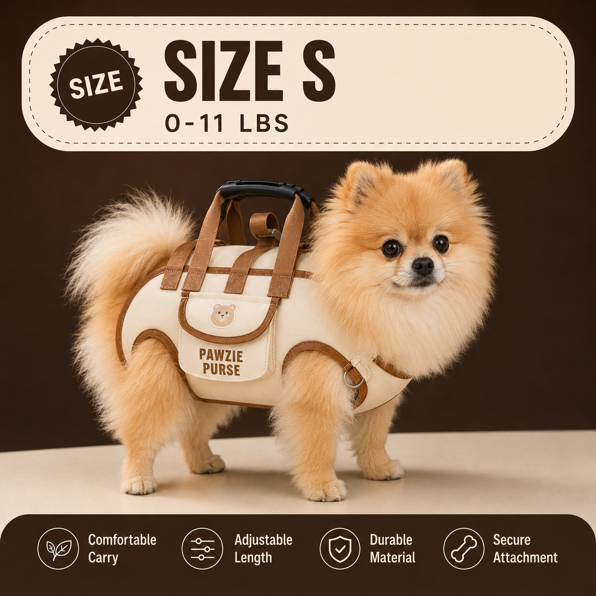 Small size pet carrier for pets up to 11 pounds